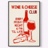 Framed poster with &