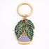 Keychain with plant design on a white background