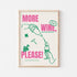 Framed poster with &