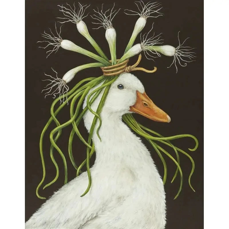 Rabbit Bird Duck and Sheep Canvas Painting Wall Art Pictures Animal Poster Print Drawing For Living Room Home Decoration