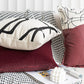 Modern Minimalist and Luxurious Cushion Cover Nordic Wine Red Suede Abstract Art Cushion Covers Sofa Bedside Throw Pillow covers
