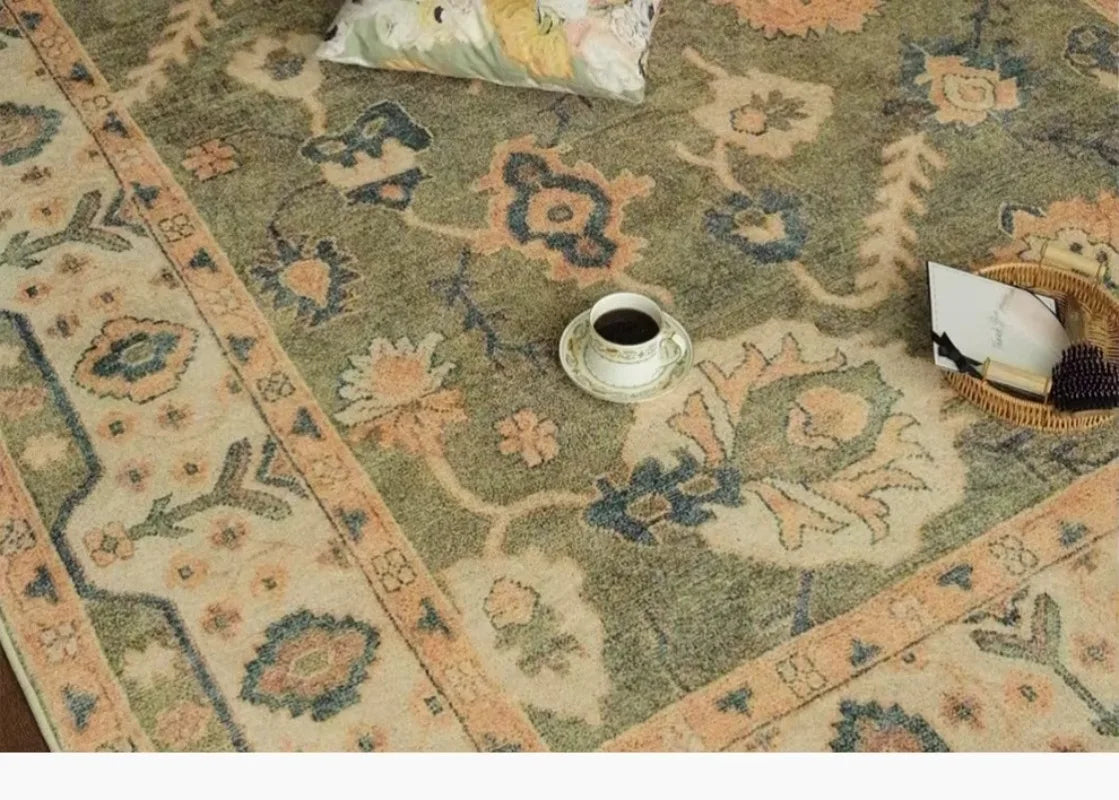 Retro Living Room Carpet French Luxury Bedroom Plush Rugs Fashion Home Large Area Sofa Coffee Table Floor Mats Ковер Tapete 러그