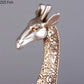 Decorative giraffe sculpture pair wildlife home accent