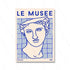 Poster of a classical statue head with &