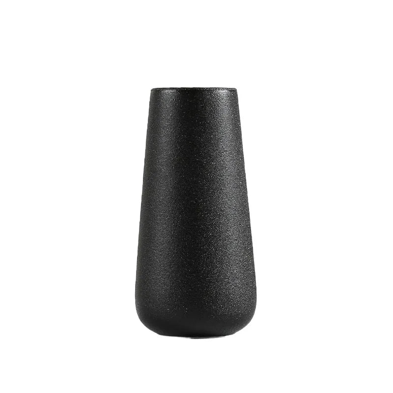 Nordic Style White Ceramic Vase Flower Pot Home Decoration Accessories Ornaments for Office Living Room Desk
