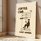 1pc CoffeeClub VintageCoffee ArtPrint WalDecor WithBarista &EspressoMachineDesign Perfect ForKitchen Office,Living