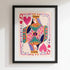 queen hearts wall art playing card print game room decor alternate product view