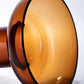 amber glass bowl vase modern flower vessel table centerpiece home decor product view 6