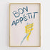 Framed artwork with &