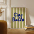 Fashion Ciao Bella Canvas Printing Wall Italian Quotation Typesetting Wall