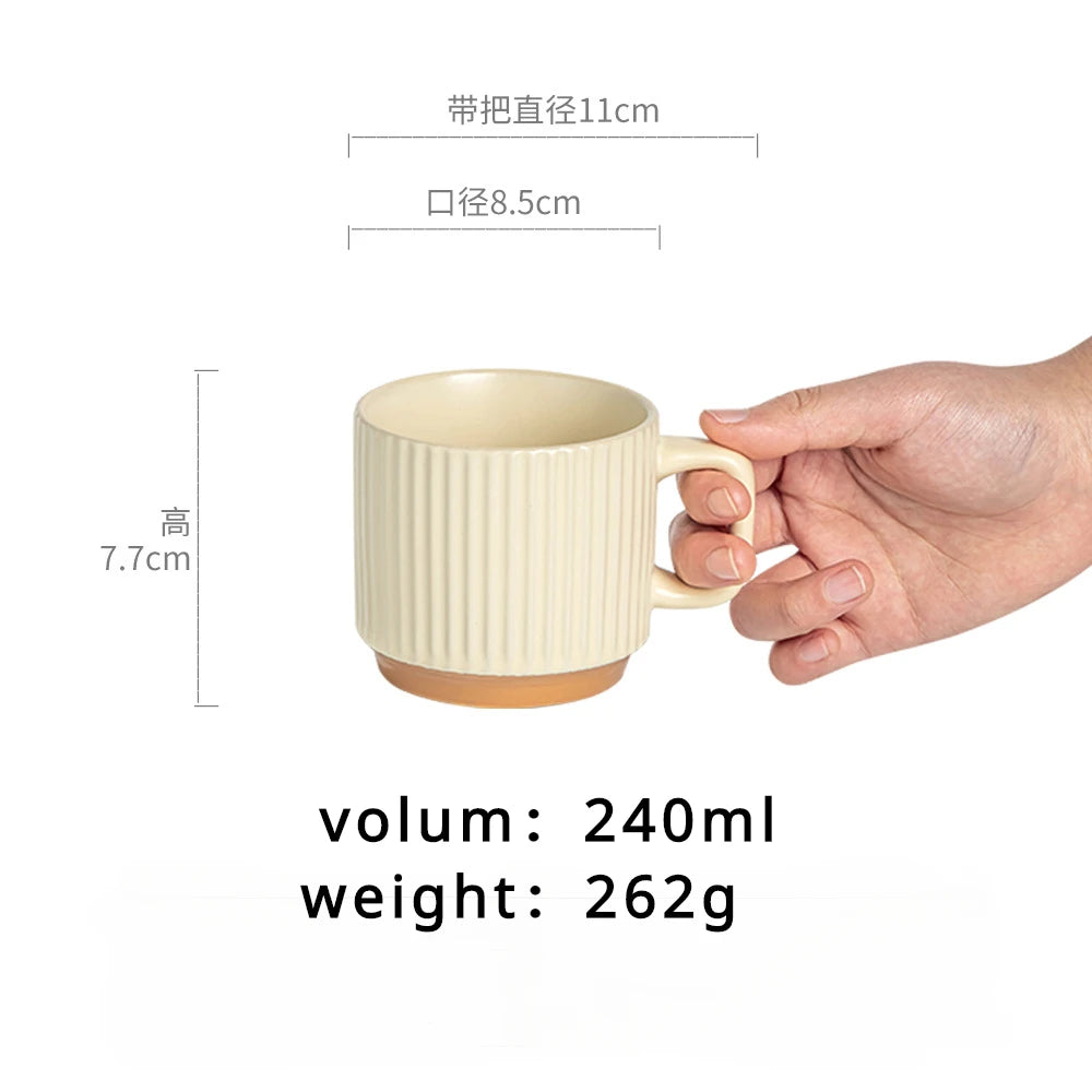 Japanese-style  White Porcelain Household Drinking Cup High Temperature Resistant Coffee Mug Milk Cup Teacup