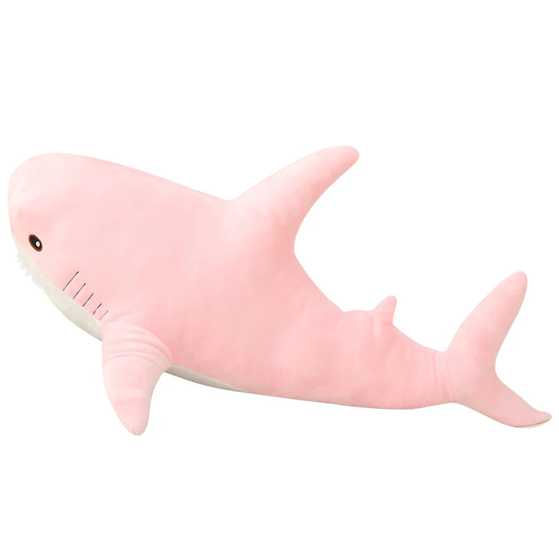 150cm Large Size Soft Shark Plush Toy Big Creative Blue Whale Stuffed Soft Shark Sea Fish Plush Pillow Lovely Children Baby Doll