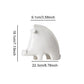 White Nordic Style Wild Boar Ceramic Ornament
