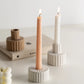 Home Decoration Nordic Gear Candle Candlestick Holiday Party Decor Ceramics Candle Holder Home Decor Candlestand Room Decor