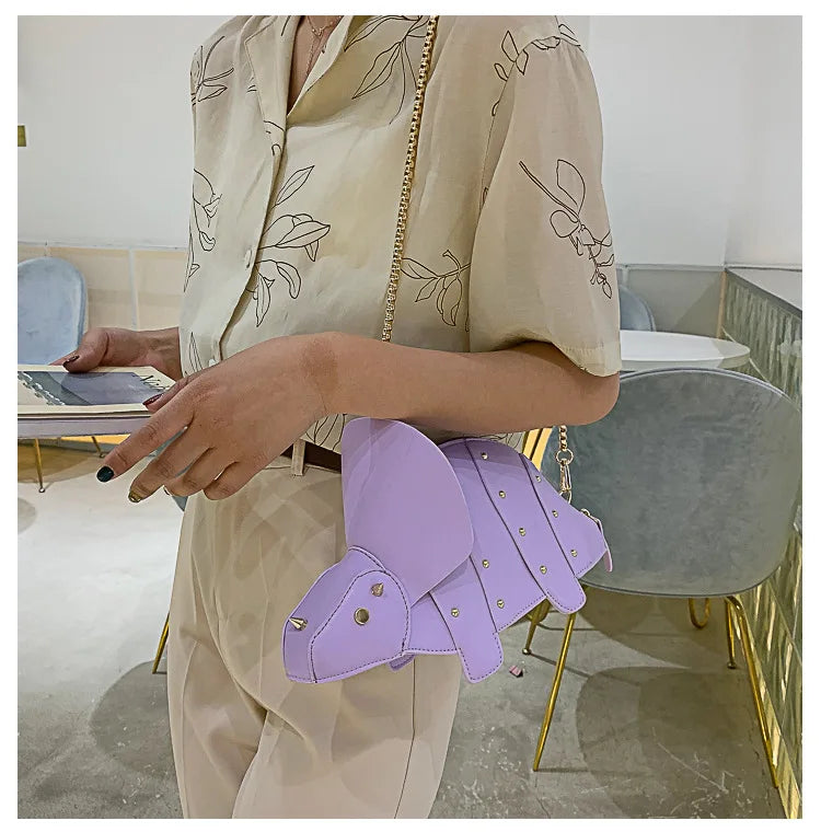 Triceratops Mini Crossbody Bag for Women Purses and Handbags Fashion Shoulder Chain Bag Clutch Chic Girl's Designer Bags 2023