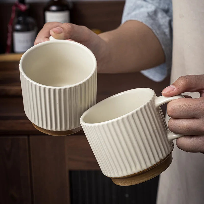 Japanese-style  White Porcelain Household Drinking Cup High Temperature Resistant Coffee Mug Milk Cup Teacup