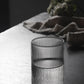 Japanese Ribbed Glass Coffee Mug, Heat-Resistant Striped Glass Cup, Transparent, Home Drink, Juice, Water, Beer, Wine, 1-6Pcs