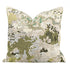 Decorative pillow with a floral pattern on a white background
