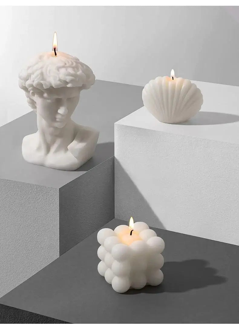 Nordic Style David Scented Candles Mordern Home Desktop Decorations Accessories Aroma Candles Birthday Gifts Luxury Candle Decor