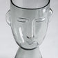 Glass Vase Human Face Abstract Transparent Hydroponic Flower Modern Home Decoration Accessories Vases