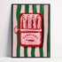 sardine can wall art alternate product view