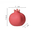 red ceramic pomegranate ornament product view 5