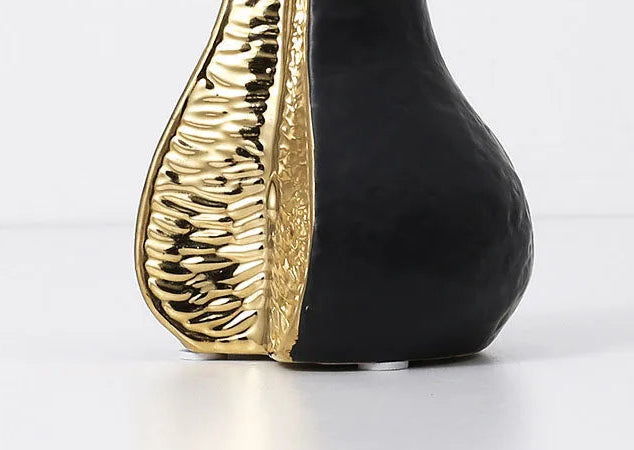 Minimalism Pear/apple Sculpture Ceramic Fruits Artwork Ornaments Desk Decoration Abstract Crafts Statue Modern Home Decor