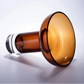amber glass bowl vase modern flower vessel table centerpiece home decor detail product view