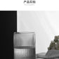 Japanese Ribbed Glass Coffee Mug, Heat-Resistant Striped Glass Cup, Transparent, Home Drink, Juice, Water, Beer, Wine, 1-6Pcs