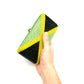 Luxury design Bridal wedding party purses women evening party diamonds Jamaica flag crystal clutches purses