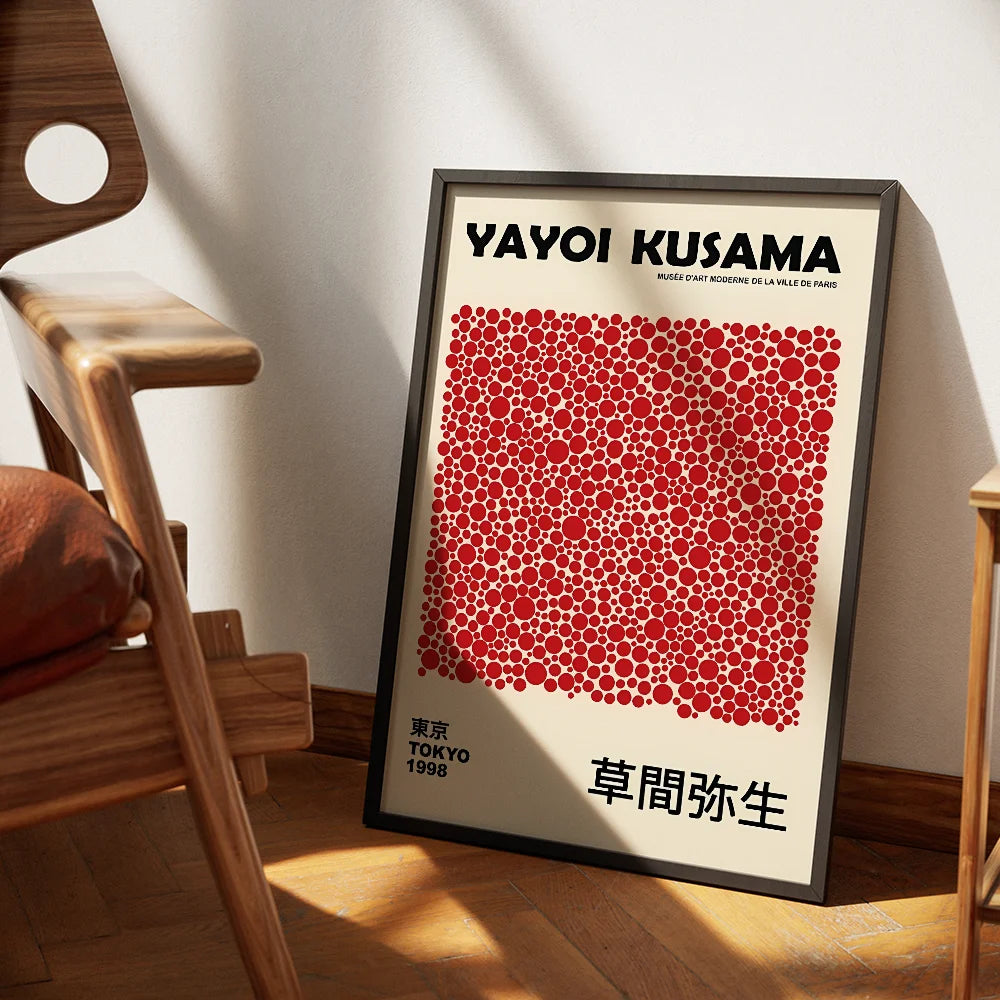 Y-Yayoi Kusama Poster Old Movies Wall Art Print Poster Decorative Mural Modern Home Decor Birthday Gift Unframed Garage Room