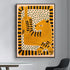 beige tiger wall art alternate product view