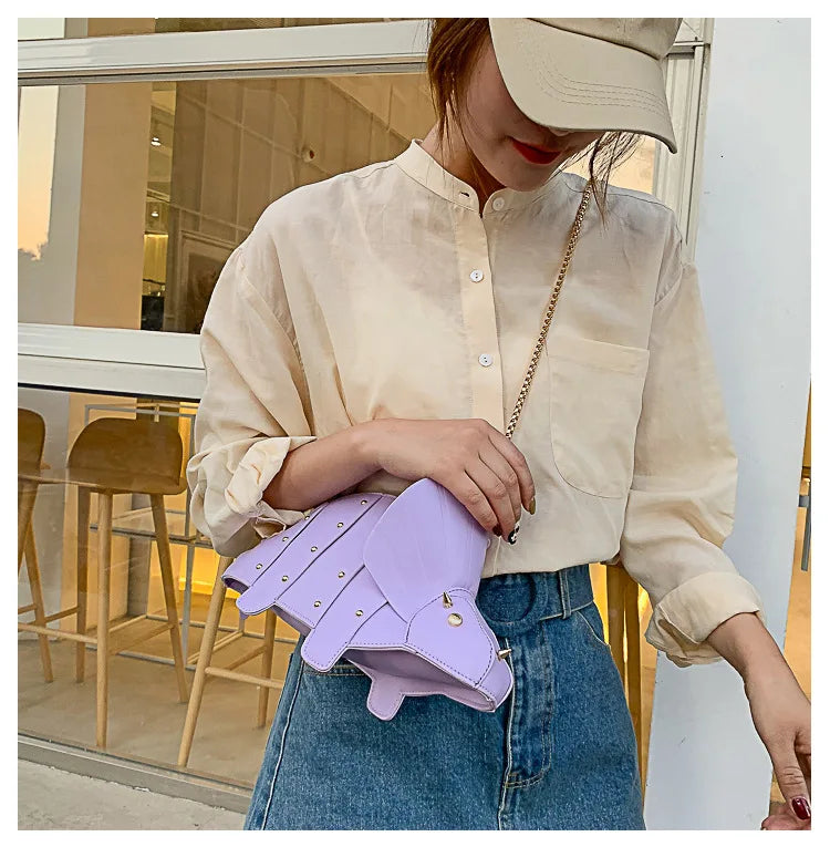 Triceratops Mini Crossbody Bag for Women Purses and Handbags Fashion Shoulder Chain Bag Clutch Chic Girl's Designer Bags 2023