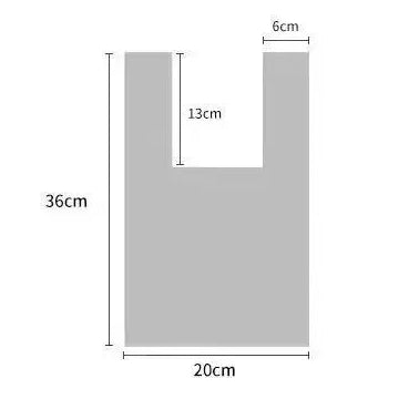 Product information sheet for a name knitted bag with dimensions and care instructions.