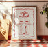 Framed artwork with &