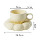 Ceramic Cloud Coffee Mug Sets Creative Flowers Saucer Mug Exquisite Office Afternoon Tea Cups Kitchen Drinkware Home Accessories
