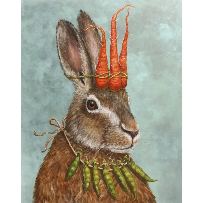 Rabbit Bird Duck and Sheep Canvas Painting Wall Art Pictures Animal Poster Print Drawing For Living Room Home Decoration