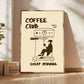 1pc CoffeeClub VintageCoffee ArtPrint WalDecor WithBarista &EspressoMachineDesign Perfect ForKitchen Office,Living