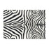 Zebra print pattern on a white background