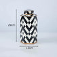 Modern Geometric Black and White Striped Storage Jar Household Ceramic Candy Sealed Jar Vase Sundries Container Home Decoration