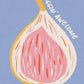 Illustration of a fig with 'FIGGIN' AWESOME' text on a blue background
