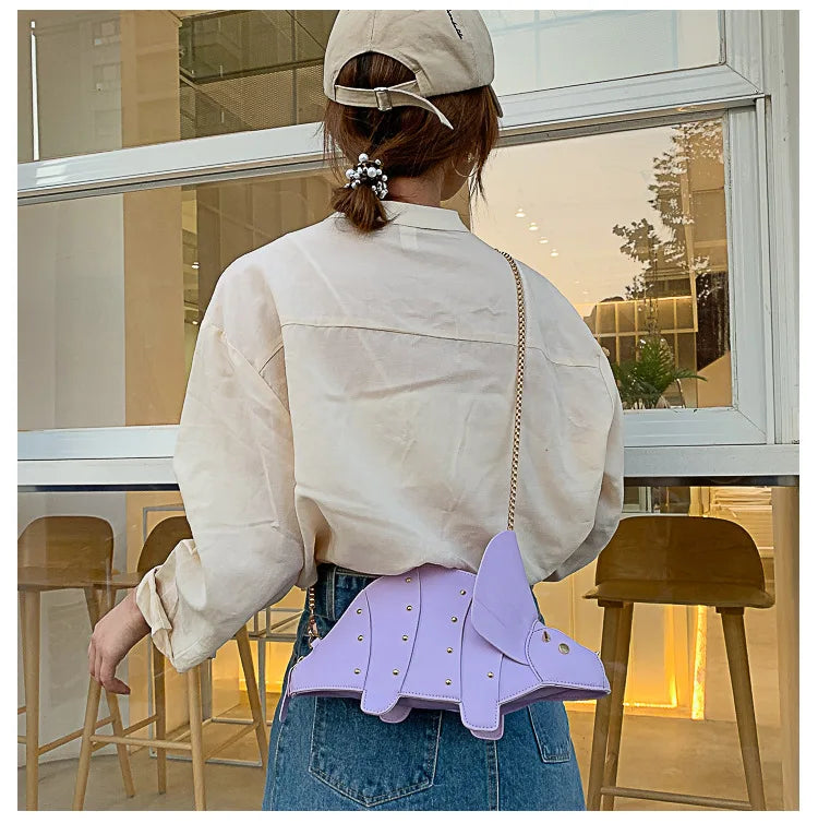 Triceratops Mini Crossbody Bag for Women Purses and Handbags Fashion Shoulder Chain Bag Clutch Chic Girl's Designer Bags 2023