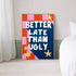 Colorful poster with &