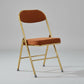 Retro Corduroy Folding Dining Chairs - Neoclassical Design Creative