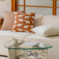 45X45CM Orange Throw Pillow Cover Nordic Modern Stamping Waist Cushion Cover Decor Home Decorative Pillowcase