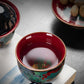 Chinese Green Dragon Tea Cup Wired Enamel Master Cup Ceramic Jucai Water Tank Cup Luxurious Black Tea Bowl Business Gifts