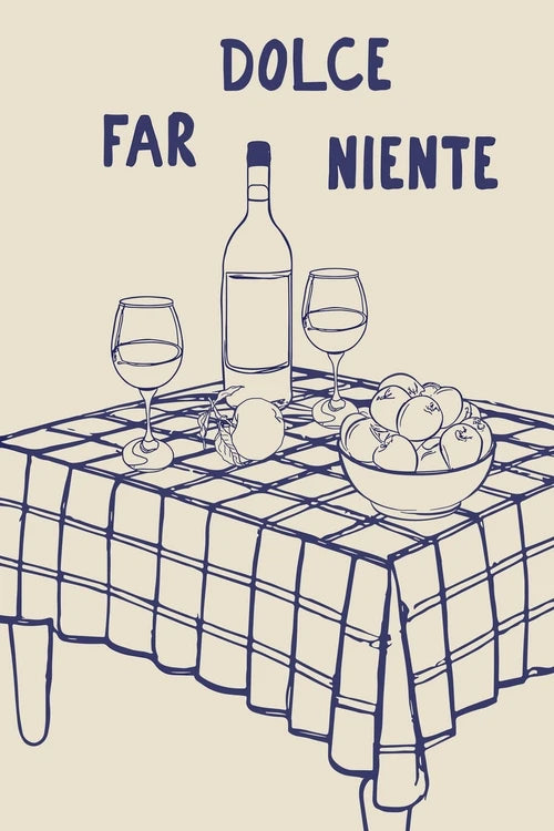 Hand Drawn Kitchen Moka Pot Coffee Pasta Lover Wine and Cheese Food Print Wall Art Canvas Painting Poster Living Room Home Decor