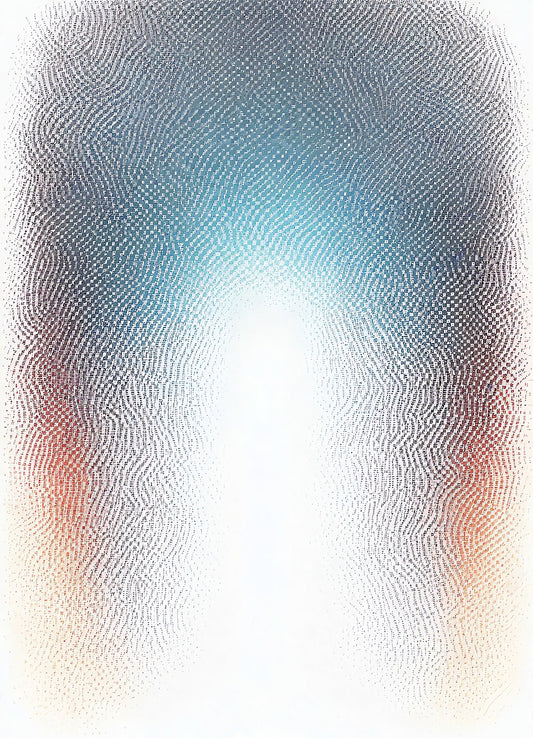 Soft abstract gradient artwork with a blend of colors creating a luminous effect that captivates the viewer's attention
