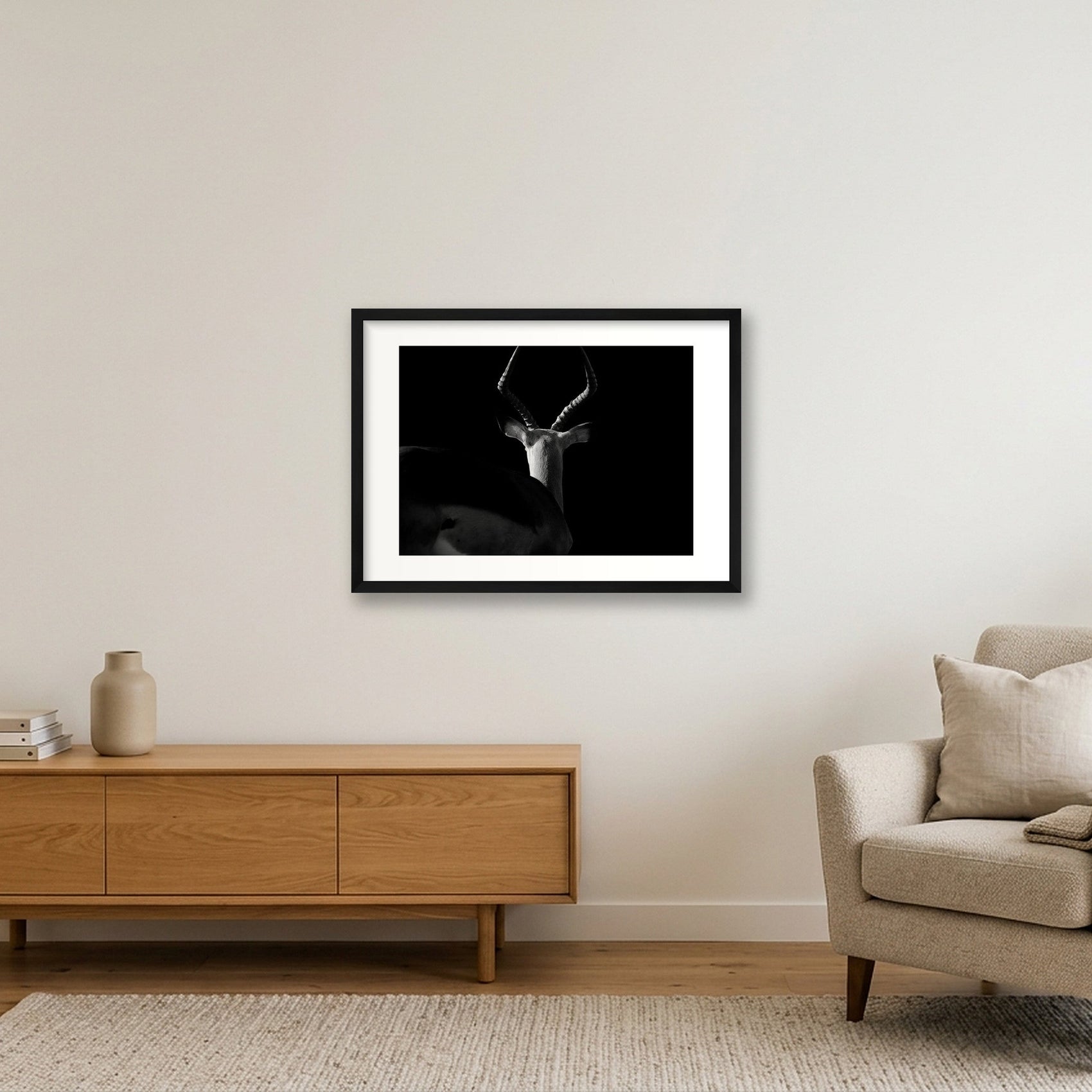 121 — 59×42cm, 23×17" Black Frame