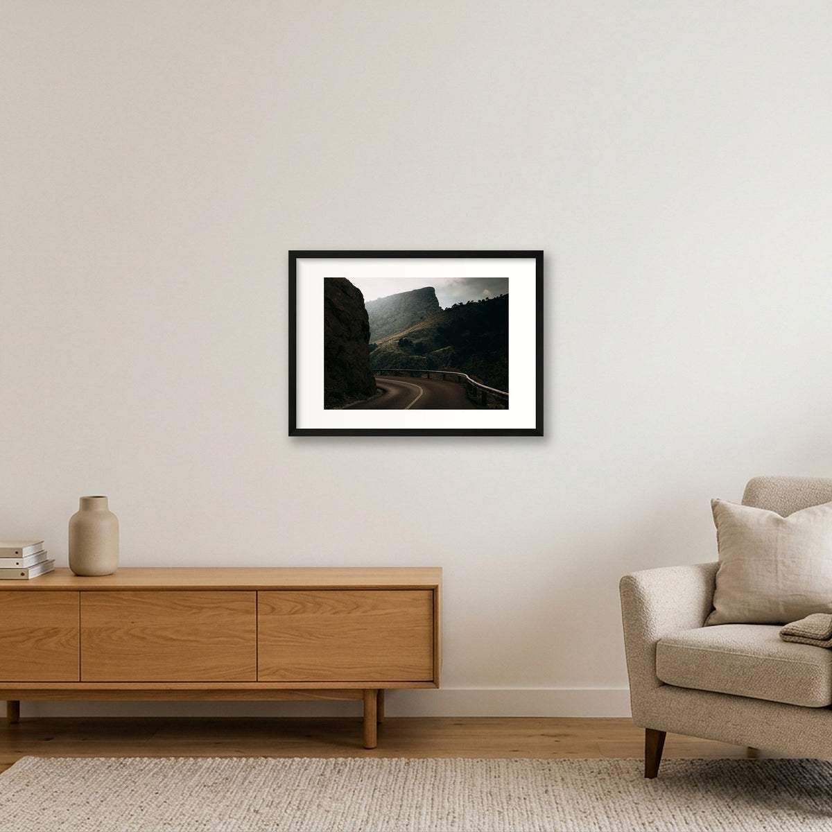 1394 — 59×42cm, 23×17" Black Frame
